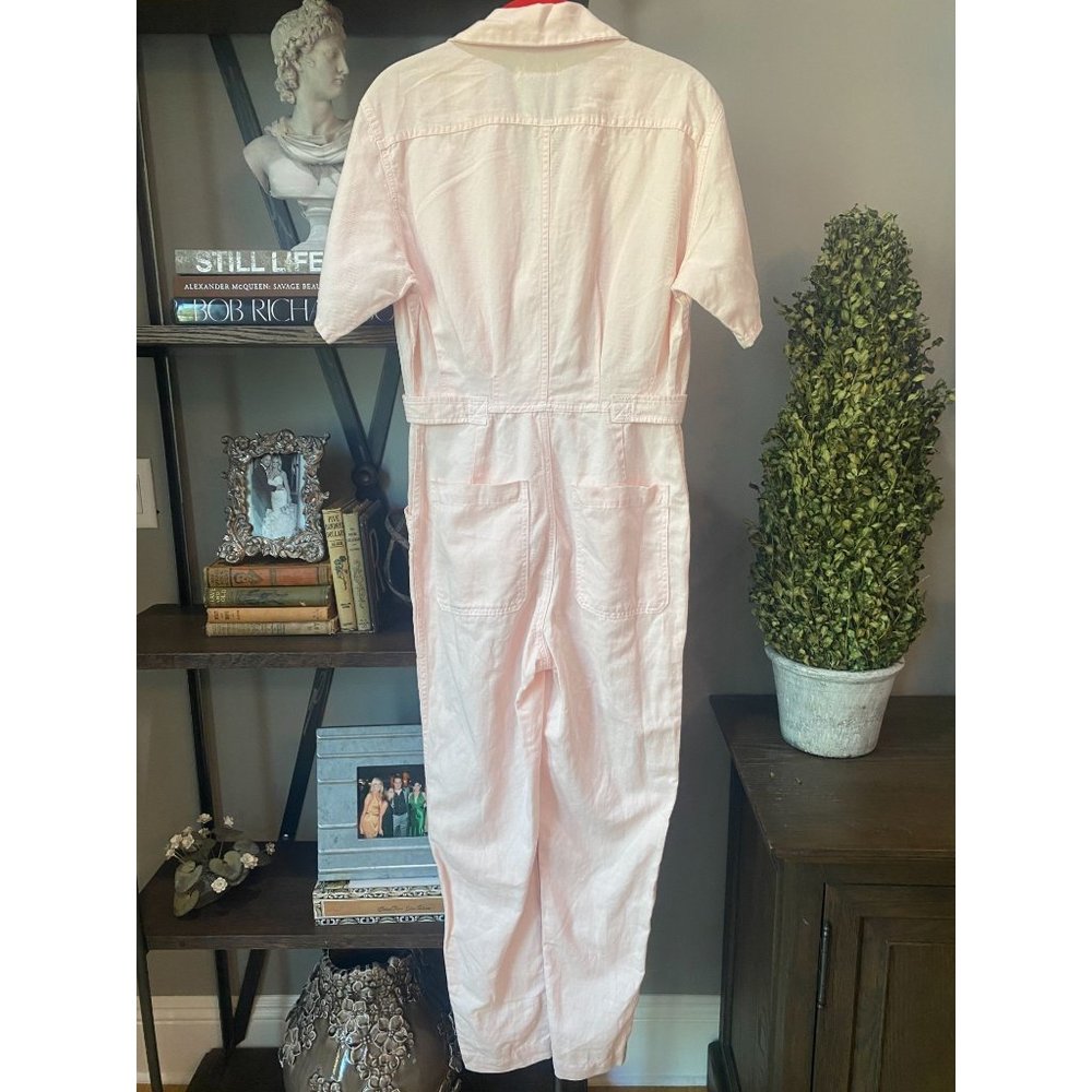 A.L.C. Petra Morganite Short Sleeve Jumpsuit Pink - Picture 12 of 13
